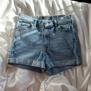denim shorts